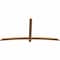 Ekena Millwork Bellingham Timber Gable Bracket, Western Red Cedar, 84"W x 42"H x 1 1/2"D x 3 1/2"F, 12/12 Pitch GBW084X42X0204BEL00SWR - alternate 4